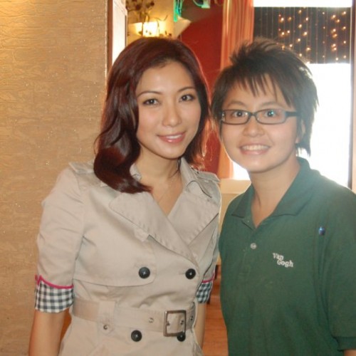 2009/08/21 主播 朱凱婷 Heidi Chu interview at Van Gogh Kitchen